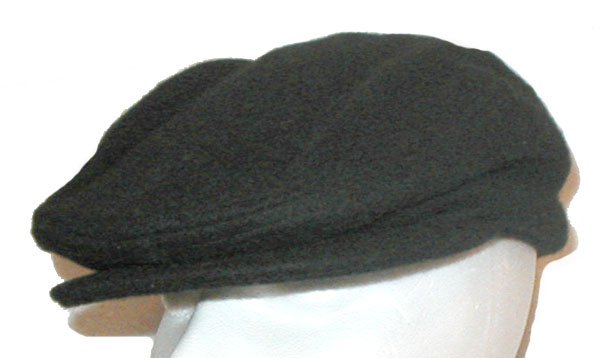 Black Melton Cabbie Hat