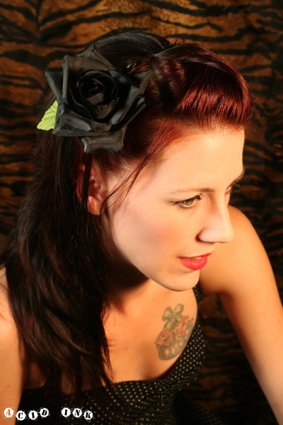 Red Rose Hairpin
