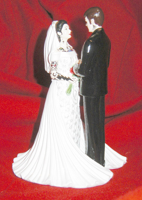 Tattooed Wedding Cake Topper