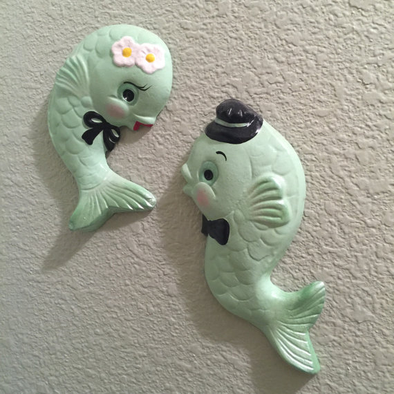 Retro Fish Couple