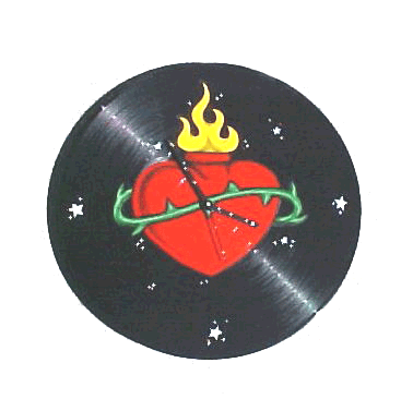 Custom Made record Clocks