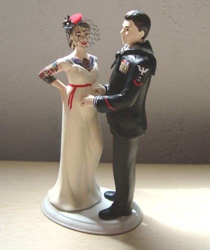 Tattooed & Expecting Navy Topper