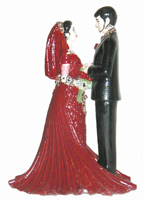 Tattooed Wedding Cake Topper