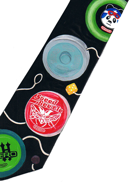 Custom Painted YoYo Tie