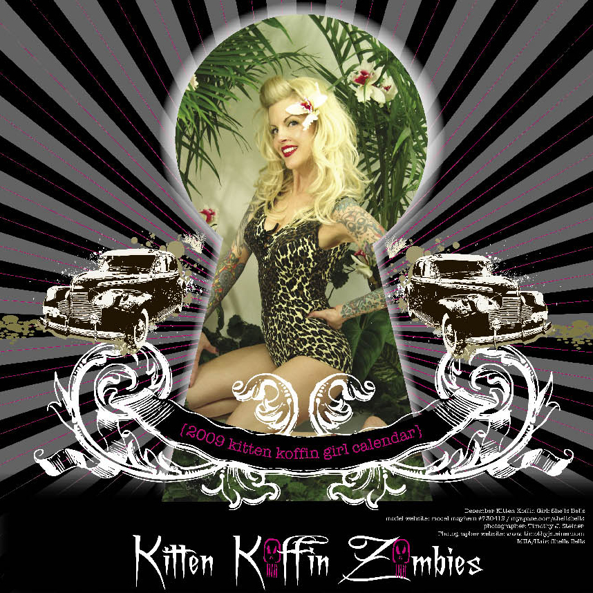 Kitten Koffin Zombies Pinup Calendars